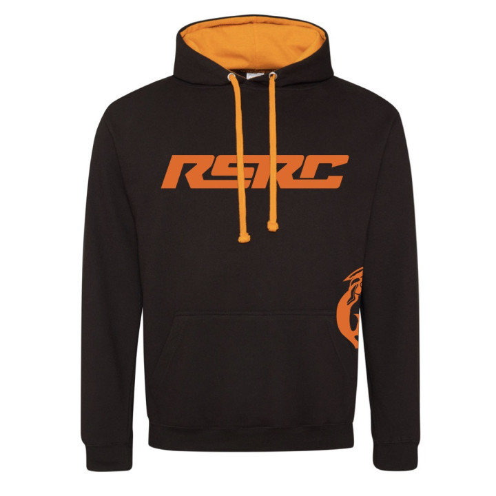 RSRC-20 Sweat à capuche noir & orange RSRC "THE SHARK" RSRC RSRC