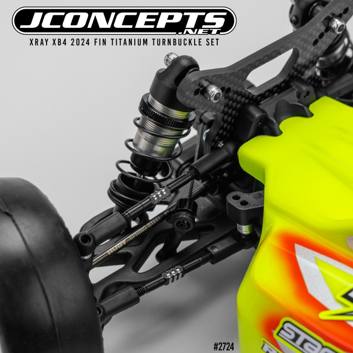 2724 Jconcepts XRAY XB4 3.5mm Fin turnbuckle kit black or blue (6) Jconcepts RSRC