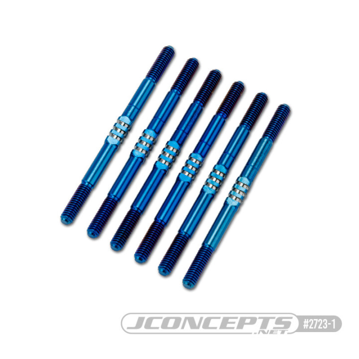 2723 Jconcepts XRAY XB2 3.5mm Fin turnbuckle kit black or blue (6) Jconcepts RSRC