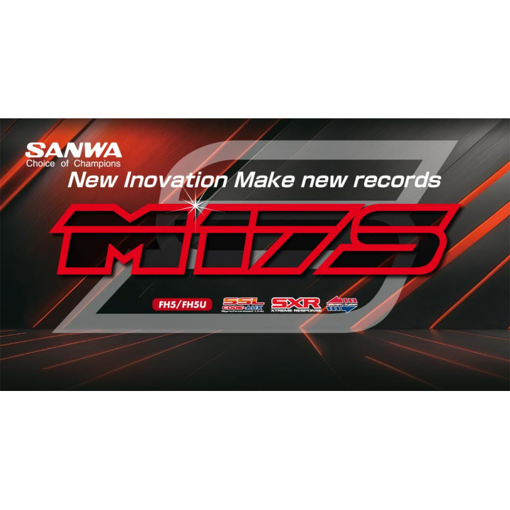 101A32971A Radio Sanwa M17S + récepteur RX493i + batterie Lipo Sanwa RSRC