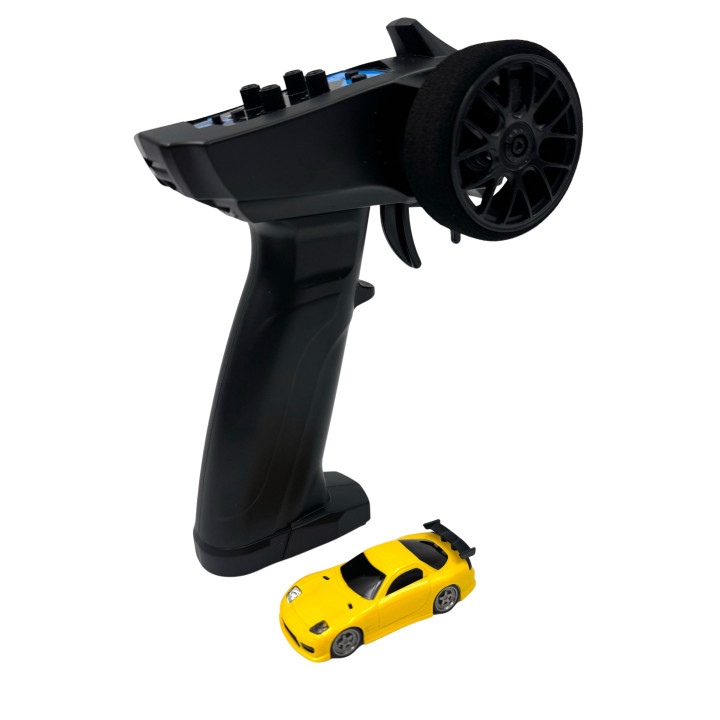 TB-C71-YE Micro Turbo Racing car 1/76 Speed yellow ready to run Turbo Racing RSRC