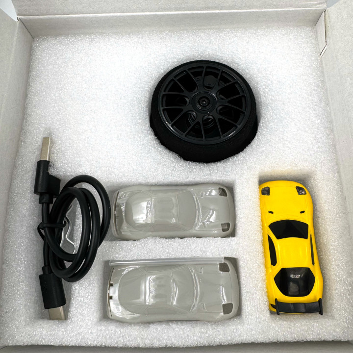 TB-C71-YE Micro Turbo Racing car 1/76 Speed yellow ready to run Turbo Racing RSRC