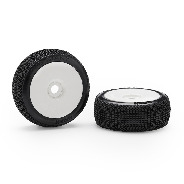  Pneus Red Giant Matrix montés-collés (2) buggy 1/8 Matrix Racing tires RSRC