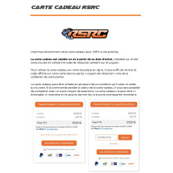 e-cadeau500 Carte cadeau RSRC 500€ dématérialisée RSRC RSRC