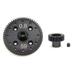 IFW639-59S+PNGS0820 Pack High Traction pour MP10E Kyosho RSRC
