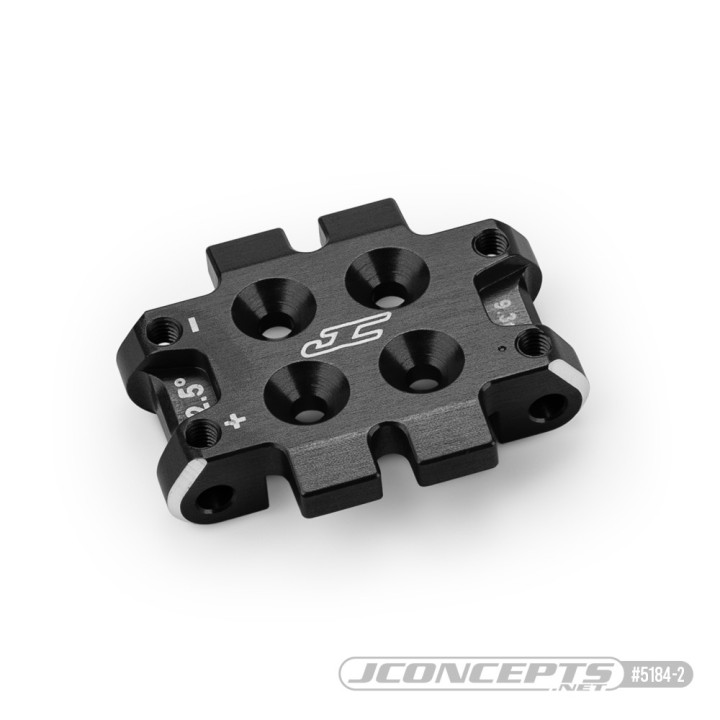 5184 Cale de triangles avant 2.5 degrés aluminium bleu ou noir Jconcepts pour B7|B7D Jconcepts RSRC