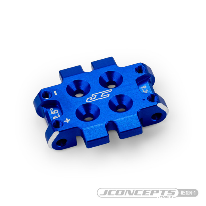 5184 Cale de triangles avant 2.5 degrés aluminium bleu ou noir Jconcepts pour B7|B7D Jconcepts RSRC