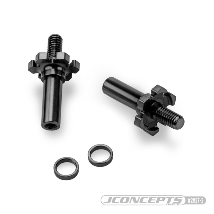 2827 Moyeux de roues avant titane bleu ou noir Jconcepts pour B7|B7D Jconcepts RSRC