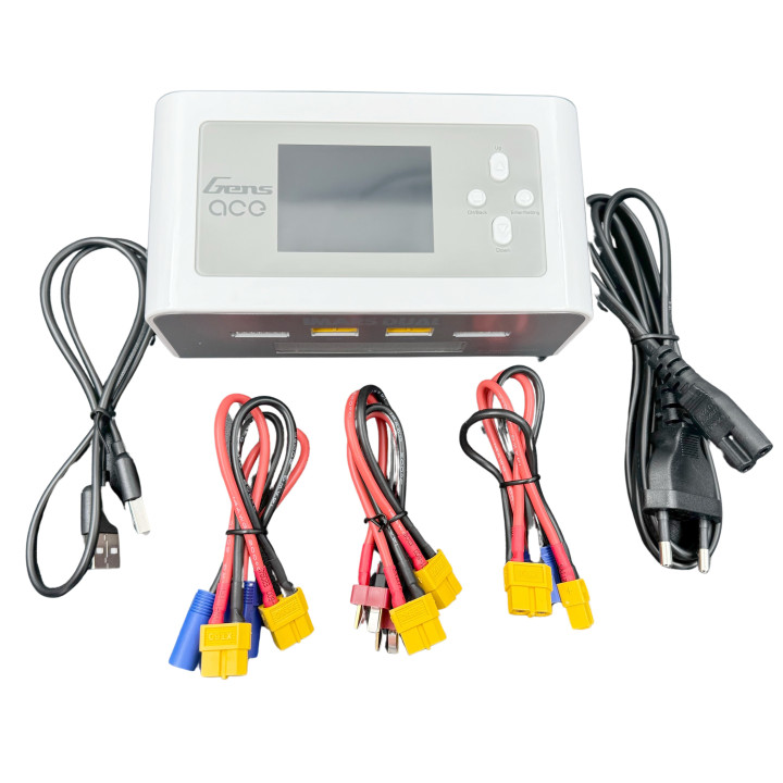 GEA300WDUAL-EW Gens Ace iMars dual channel 300W AC/DC charger white Gens ace RSRC