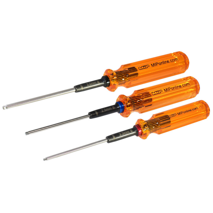 MIP GEN 2 Hex Driver Ball Wrench Set 2.0mm, 2.5mm, & 3.0mm MIP9606 MIP - More than 2500 items in stock, Express worldwide del