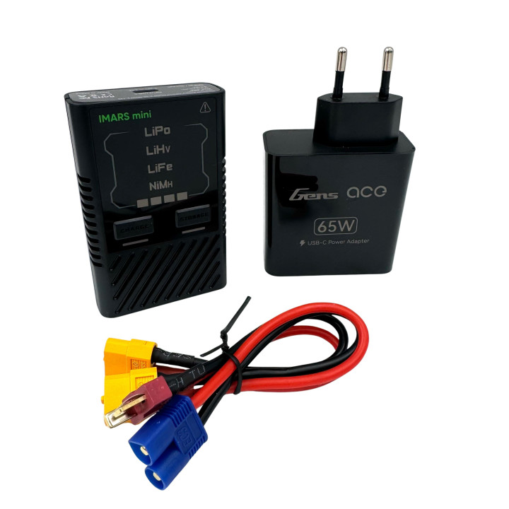 Chargeur Gens Ace iMars Mini USB-C lipo,life,lihv,nimh 2-4S & Adaptateur 65W  GEA60WE1 Electronique - Plus de 2500 références