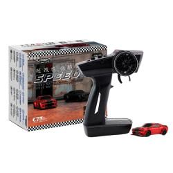 Voiture Turbo Racing 1/76 Muscle car rouge TB-C75-RD avec led et phares spéciale enfants - Plus de 2500 références en stock, 