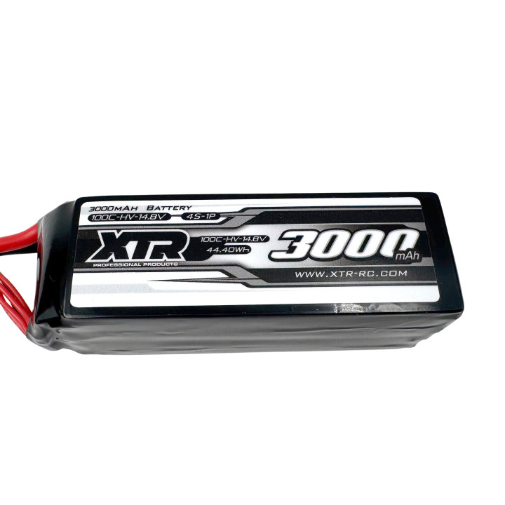 XTR Lipo Battery 3000mAh 14.8V HV XT60 100C Batteries - More than 2500 items in stock, Express worldwide delivery available