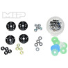 Pistons MIP Bypass chanfreinés Hi-flow 5x1,3mm (4) MIP24405. Pistons à clapets pour buggy 1/8 Mugen, TLR, Associated, Tekno, 