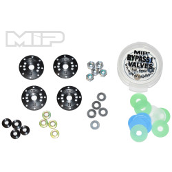 MIP Bypass1 tapered Hi-Flow Pistons 8x1,2mm set (4) MIP24410 for 1/8 buggy Mugen, TLR, Associated, Tekno, Hot Bodies, Kyosho,