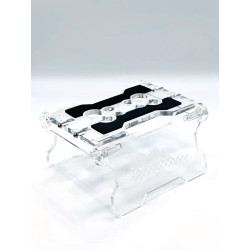 KLN-RC-FLD-RC-CLR Klinik RC Folding clear RC Car Stand 1/18 to 1/10 Scale Klinik RC RSRC