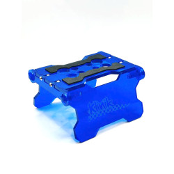 KLN-RC-FLD-RC-TRN-BL Klinik RC Folding blue RC Car Stand 1/18 to 1/10 Scale Klinik RC RSRC