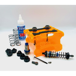 KLN-RC-FLD-RC-TRN-RED Klinik RC Folding red RC Car Stand 1/18 to 1/10 Scale Klinik RC RSRC