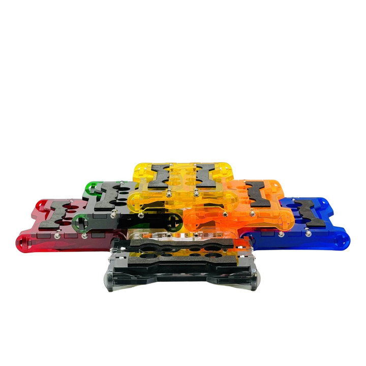 KLN-RC-FLD-RC-FLR-RNG Klinik RC Folding orange RC Car Stand 1/18 to 1/10 Scale Klinik RC RSRC