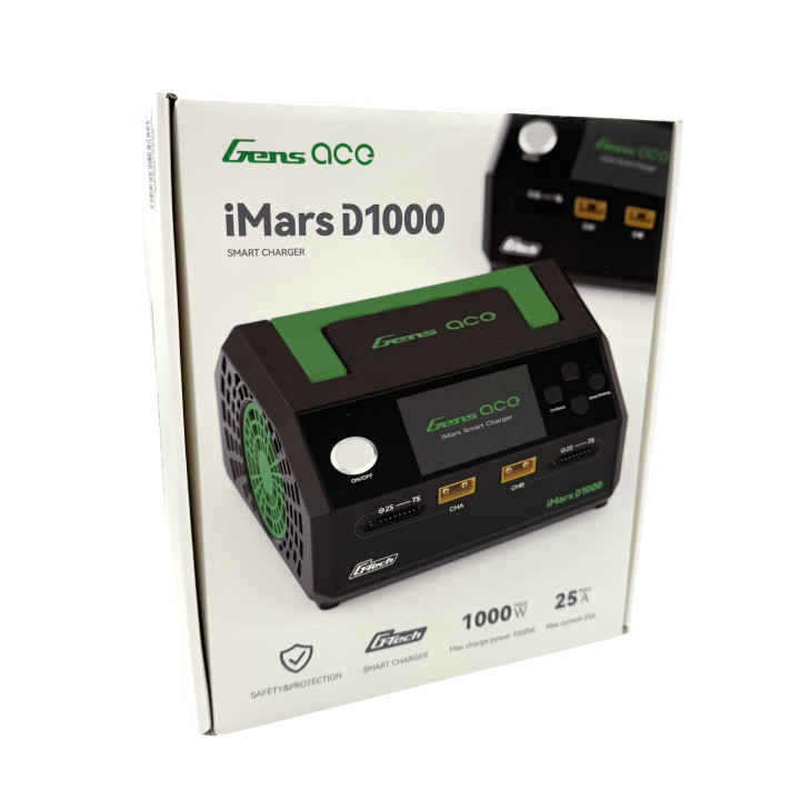 GEAD1000-EB Chargeur Gens Ace iMars D1000 1000W deux sorties noir Gens ace RSRC