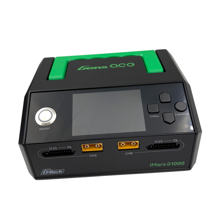GEAD1000-EB Chargeur Gens Ace iMars D1000 1000W deux sorties noir Gens ace RSRC