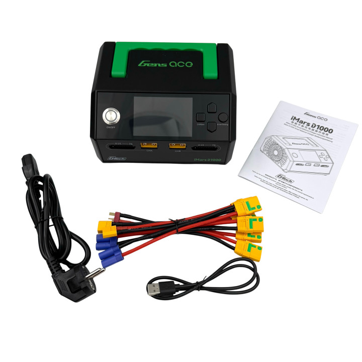GEAD1000-EB Chargeur Gens Ace iMars D1000 1000W deux sorties noir Gens ace RSRC