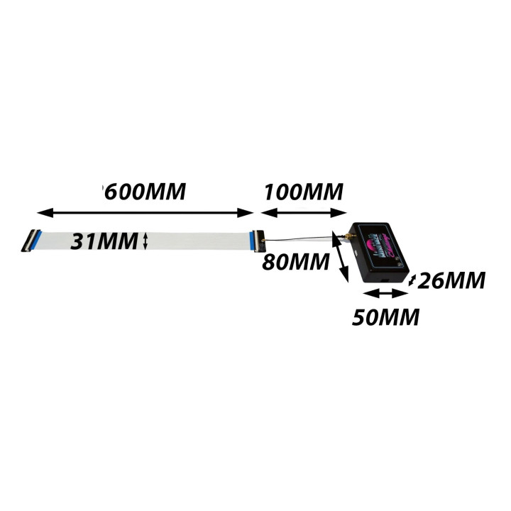MRC-0020 Système de comptage 60cm pour Carrera, slot et Scalextric Mini Race Challenge RSRC