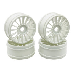 KLN-RC-MLT-SPK-WHT Klinik RC multi-spoke white wheels 1/8 buggy (4) Klinik RC RSRC