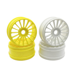 KLN-RC-MLT-SPK-YLL Jantes à batons jaune fluo 1/8 Klinik RC (4) Klinik RC RSRC