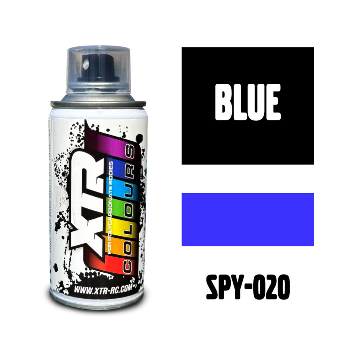 SPY-020 Peinture bleu XTR Colours Lexan Spray 150ml XTR RSRC