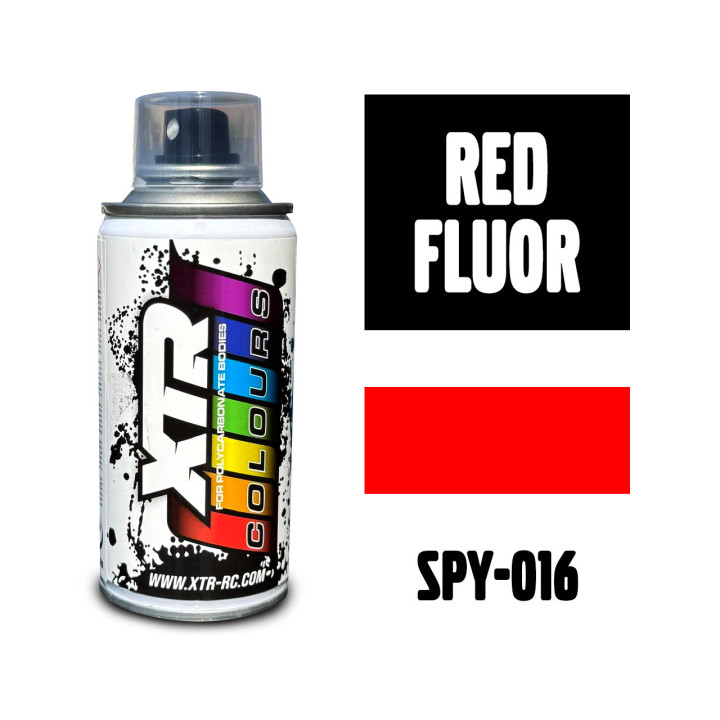 SPY-016 Peinture rouge fluo XTR Colours Lexan Spray 150ml XTR RSRC