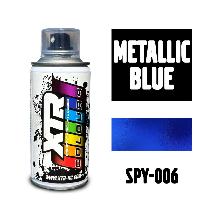 SPY-006 Peinture bleu métal XTR Colours Lexan Spray 150ml XTR RSRC