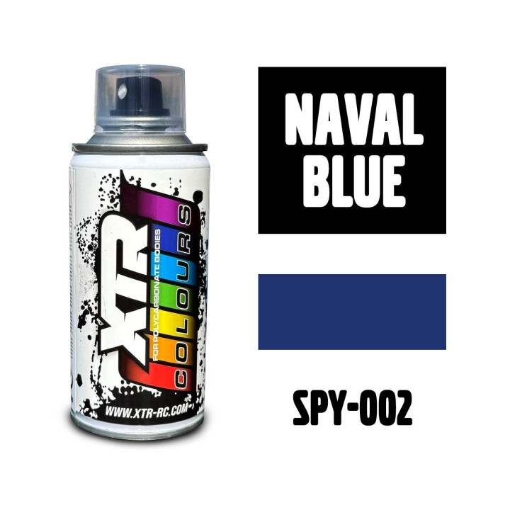 SPY-002 Navy Blue XTR Colours Lexan Spray 150ml XTR RSRC