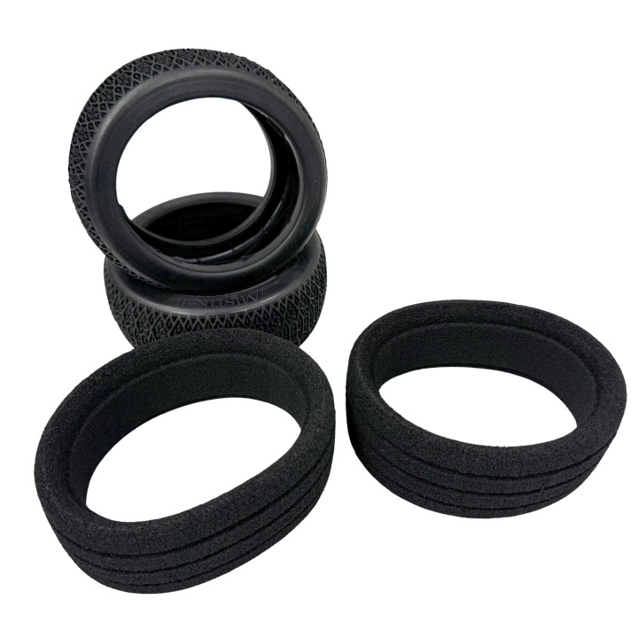 T22 6mik Mistik 2 Tires + WORLD inserts 1/8 Buggy (2) 6MIK-Racing RSRC