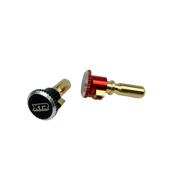 XTR-0331 PK 5mm Racing Plugs with screw-on Caps (Red and black) XTR RSRC