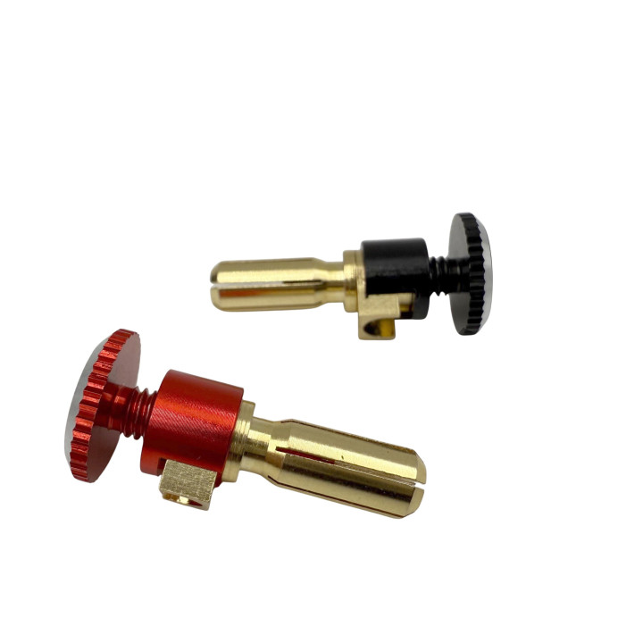 XTR-0331 PK 5mm Racing Plugs with screw-on Caps (Red and black) XTR RSRC