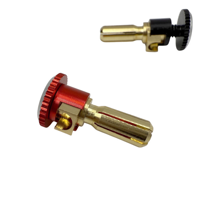 XTR-0331 PK 5mm Racing Plugs with screw-on Caps (Red and black) XTR RSRC