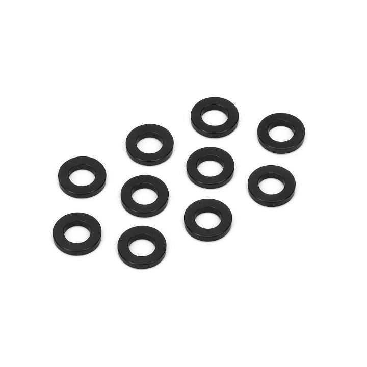 XTR-0333BK Black aluminum whashers  3x6x0,5mm (10) XTR RSRC
