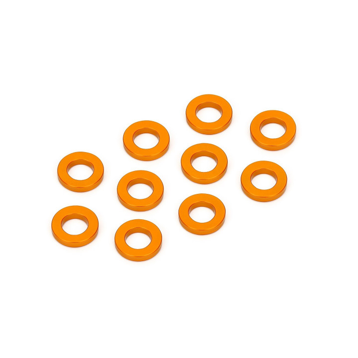 XTR-0334O Rondelles orange aluminium 3x6x1mm (10) XTR RSRC