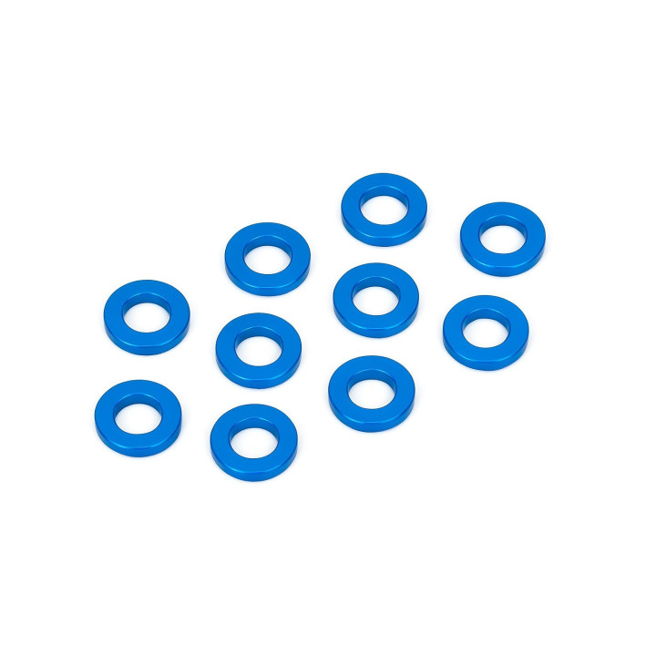 XTR-0334B Blue aluminum whashers 3x6x1mm (10) XTR RSRC
