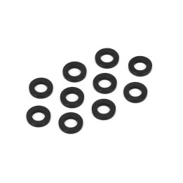 XTR-0334BK Black aluminum whashers 3x6x1mm (10) XTR RSRC