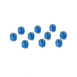 M3 blue aluminum nylon nuts...