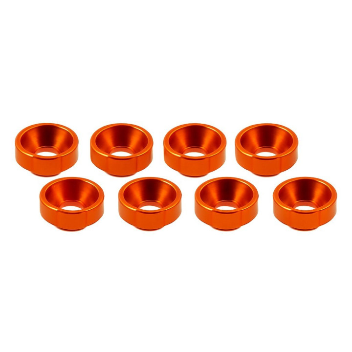 XTR-0339O Orange aluminum servo grommets (8) XTR RSRC