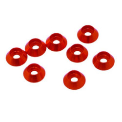 M3 red cap head washers...