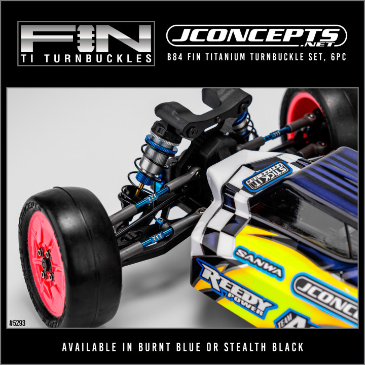 5293 Pas inversés Jconcepts titane noir ou bleu B84 Associated (6) Jconcepts RSRC