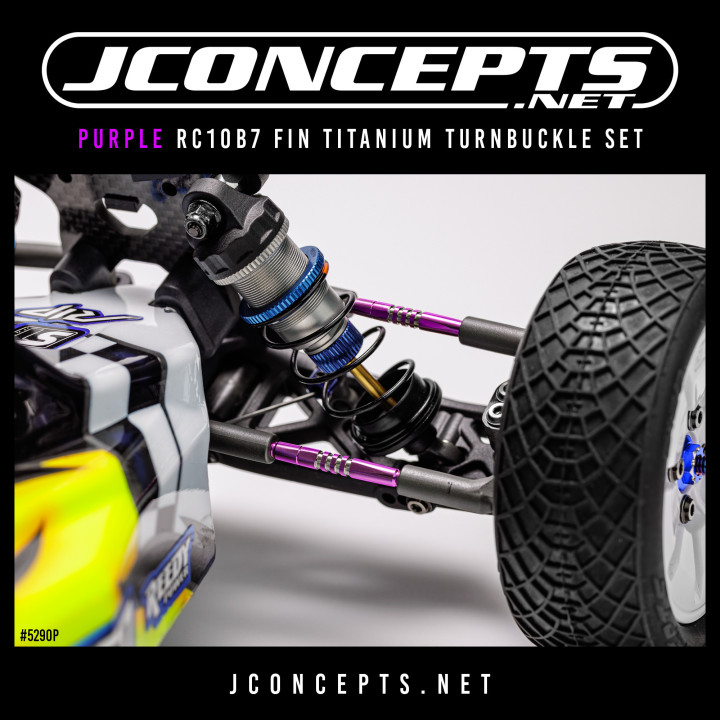  Pas inversés Jconcepts titane noir, bleu ou violet Team Associated B7 (6) Jconcepts RSRC