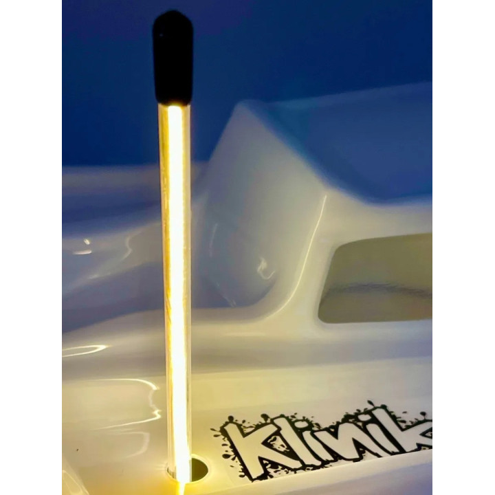 KLN-RC-NTS-LED-YLL Antenne jaune LED "NightStick" éclairée RC Nite Klinik RC RSRC
