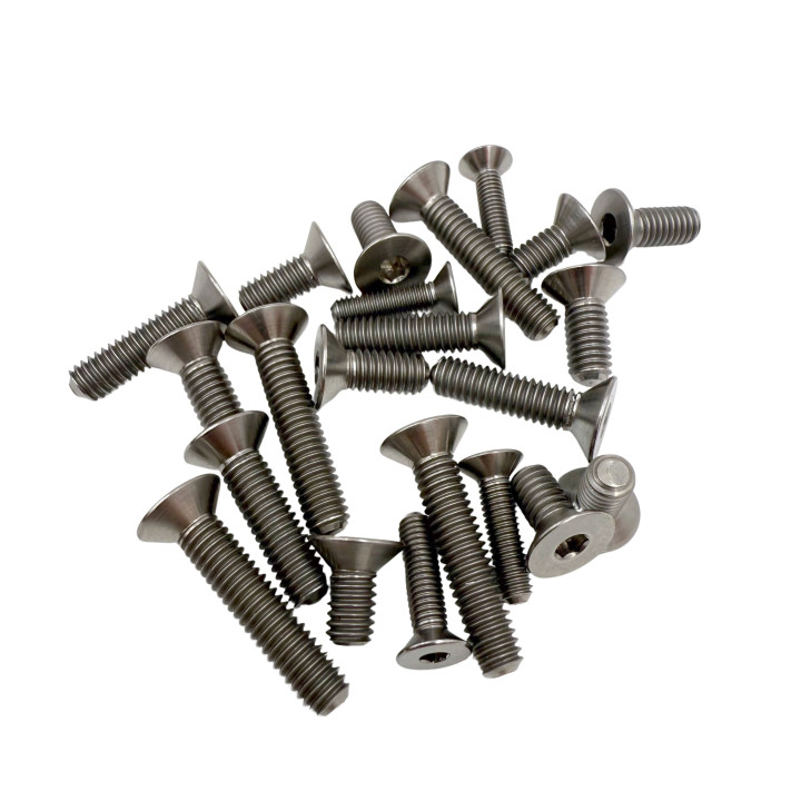 KLN-RC-TTN-BTT-SLV-NO Titanium hardware kit lower part for Kyosho MP11 Klinik RC Klinik RC RSRC