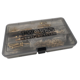 GSS-MP10 Kit de visserie Tworks acier doré pour Kyosho MP10/MP9 (160vis) Tworks RSRC