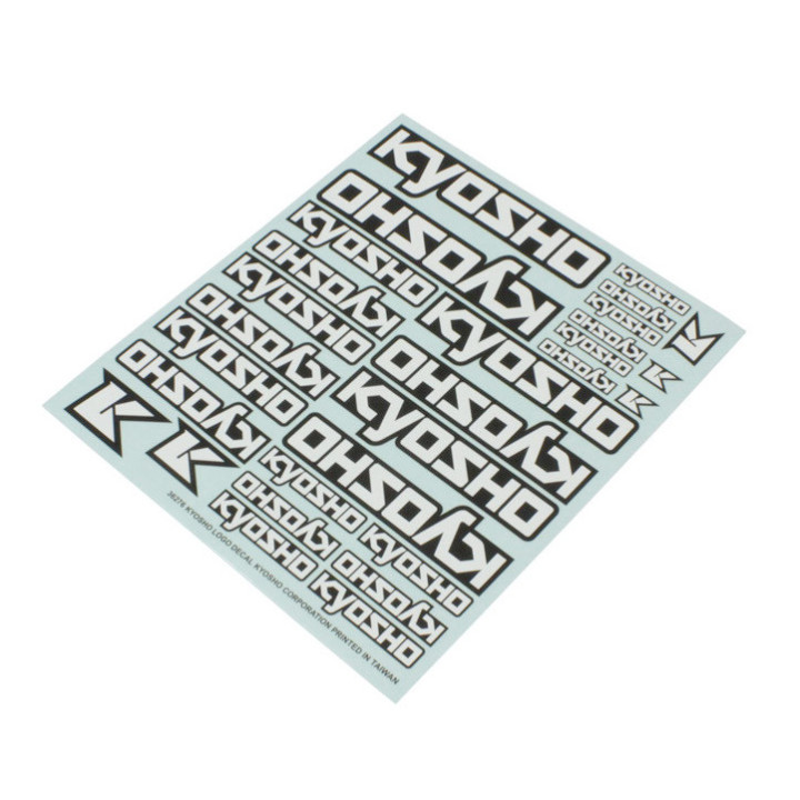 36276 Planche d'autocollants logos Kyosho blanc Kyosho RSRC